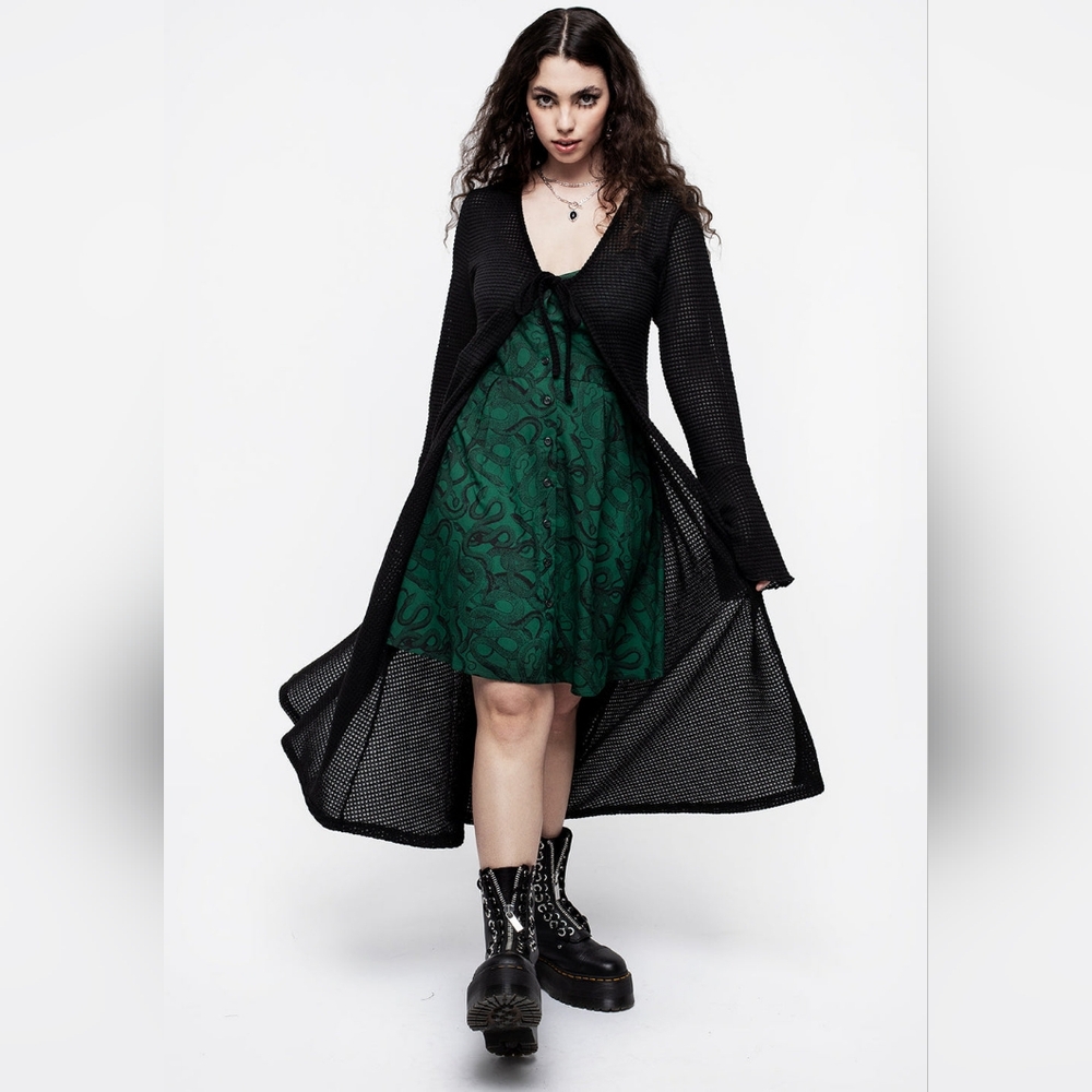 DISTURBIA Long Textured Cardigan
